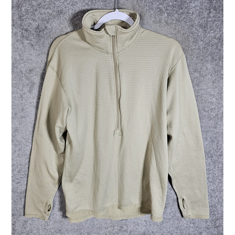 Polartec Military Midweight Cold Weather Gen III Waffle Shirt 1/2 Zip Mens Sz M